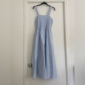 NWT Jcrew smocked linen tank dress